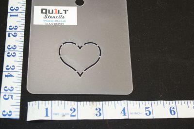 QUILTING STENCIL 2 INCH HEART